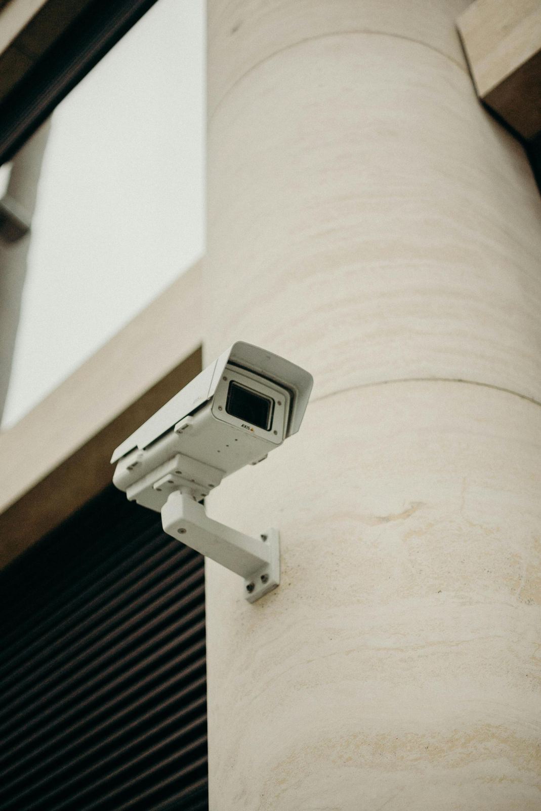 Security camera on a building